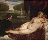 Venus and the Organ Player by Titian, Prado